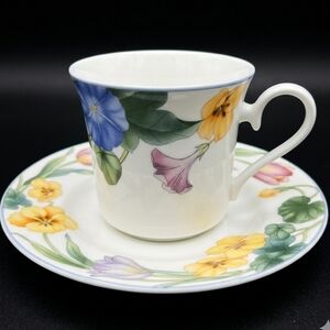 Mikasa Spring Legacy Cup & Saucer Set Of 4